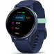 Умные часы Garmin Vivoactive 5, синие с металлически-синим безелем и силиконовым ремешком 010-02862-12 в Череповце