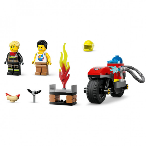 Конструктор LEGO City 60410 Пожарно-спасательный мотоцикл в Череповце