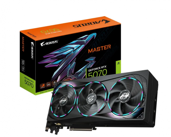Видеокарта Gigabyte GeForce RTX 5070 AORUS MASTER, 12 ГБ GDDR7 в Череповце