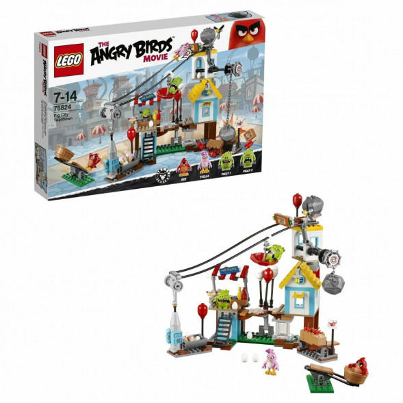 Конструктор LEGO Angry Birds 75824 Разгром Свинограда в Череповце