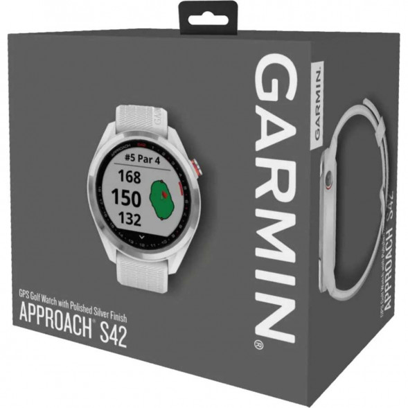 Умные часы для гольфа Garmin Approach S42, белый 010-02572-01 в Череповце