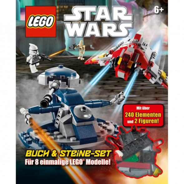 Книга и набор кубиков LEGO Star Wars Buch &amp;amp; Steine-Set Fur 8 einmalige Lego Modelle! в Череповце