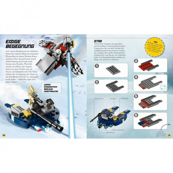 Книга и набор кубиков LEGO Star Wars Buch &amp;amp; Steine-Set Fur 8 einmalige Lego Modelle! в Череповце