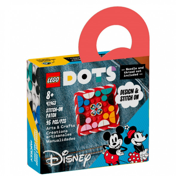 Конструктор LEGO DOTS 41963 Пластина-нашивка с тайлами «Микки и Минни Маус» в Череповце