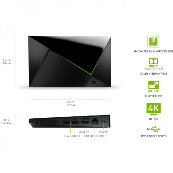 ТВ-приставка NVIDIA SHIELD TV PRO, черный в Череповце