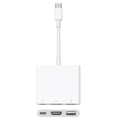 Адаптер Apple USB-C Digital AV Multiport Adapter, бел, MUF82ZM/A в Череповце