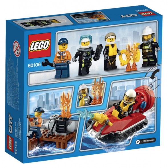 Конструктор LEGO City Fire 60106 Пожарная охрана в Череповце