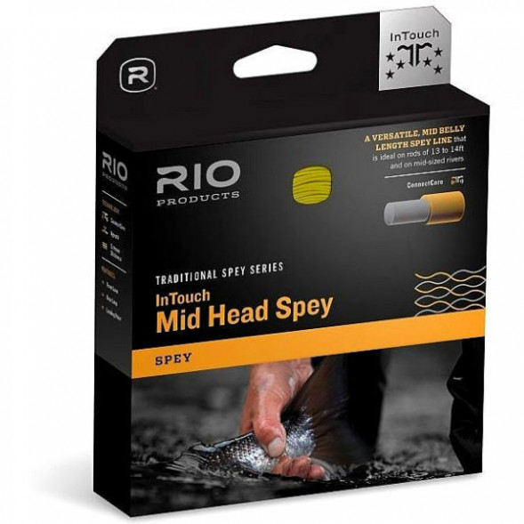 Леска RIO InTouch Mid Head Spey 9/10F 710gr, Green/Orange/Straw в Череповце
