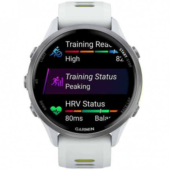 Умные часы Garmin Forerunner 970 Titanium Whitestone/Translucent Amp Yellow Band 010-02969-11 в Череповце