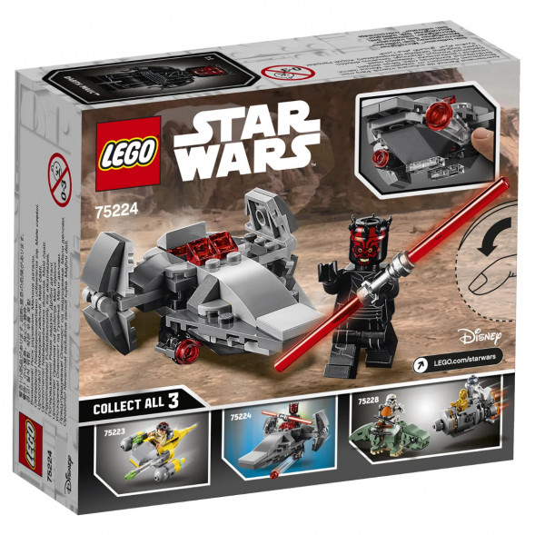 Конструктор LEGO Star Wars 75224 Микрофайтеры Корабль-лазутчик ситхов в Череповце
