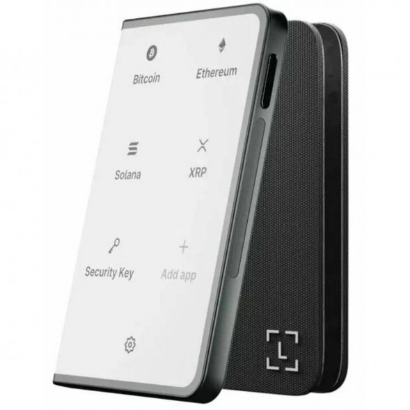 Аппаратный холодный криптокошелек Ledger Stax c чехлом Magnet Shell Black + Recovery Key в Череповце