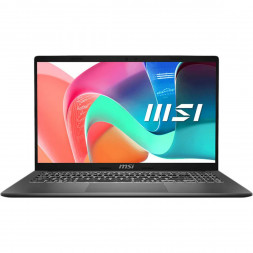 Ноутбук MSI Modern 15 F1MXG-1281RU (15.6&amp;quot;, IPS, Intel Core 5 120U, 10 ядер, 16 ГБ DDR5, SSD 512 ГБ, Intel Iris Xe Graphics, Windows 11), чёрный