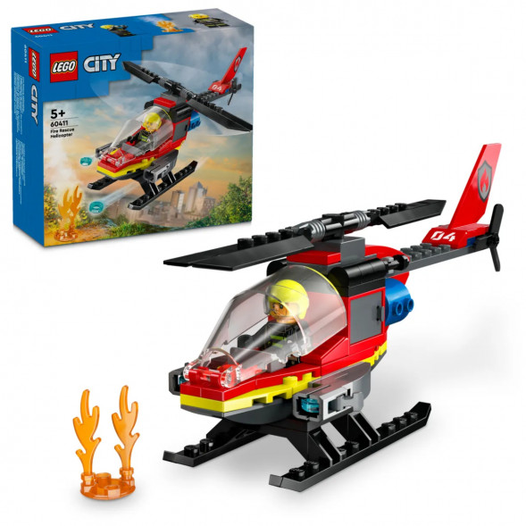 Конструктор LEGO City 60411 Пожарно-спасательный вертолет в Череповце