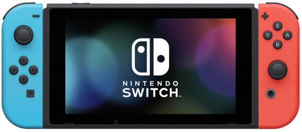 Игровая приставка Nintendo Switch rev.2 32 ГБ, красный/синий в Череповце
