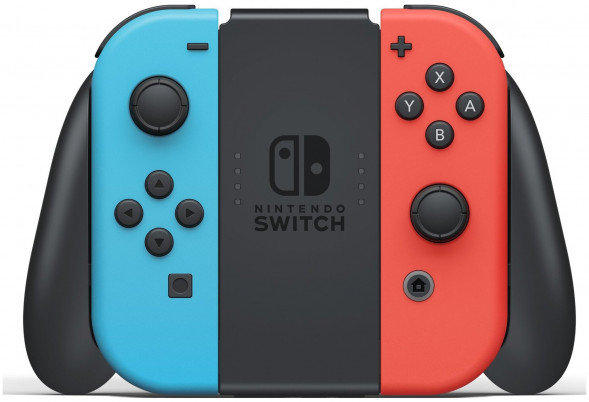 Игровая приставка Nintendo Switch rev.2 32 ГБ, красный/синий в Череповце