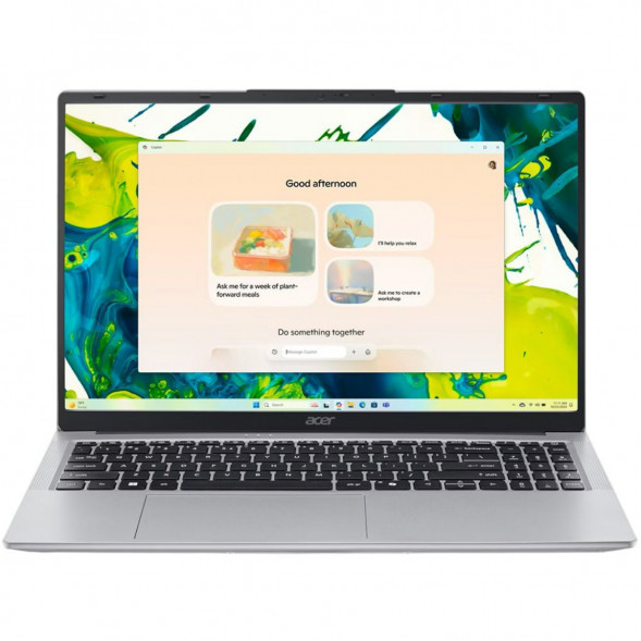 Ноутбук Acer Aspire Lite 15 AL15-54P-590V (15.6&amp;quot;, IPS, Intel Core Ultra 5, 8 ядер, 16 ГБ LPDDR5, 512 ГБ SSD, Intel Graphics), серебристый в Череповце