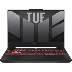 Ноутбук ASUS TUF Gaming 15 FA507NV-LP160 AMD Ryzen 5 7535HS, RAM 16 ГБ, SSD 512 ГБ, NVIDIA GeForce RTX 4060 для ноутбуков (8 Гб), Без системы, (90NR0E85-M00DT0), серый