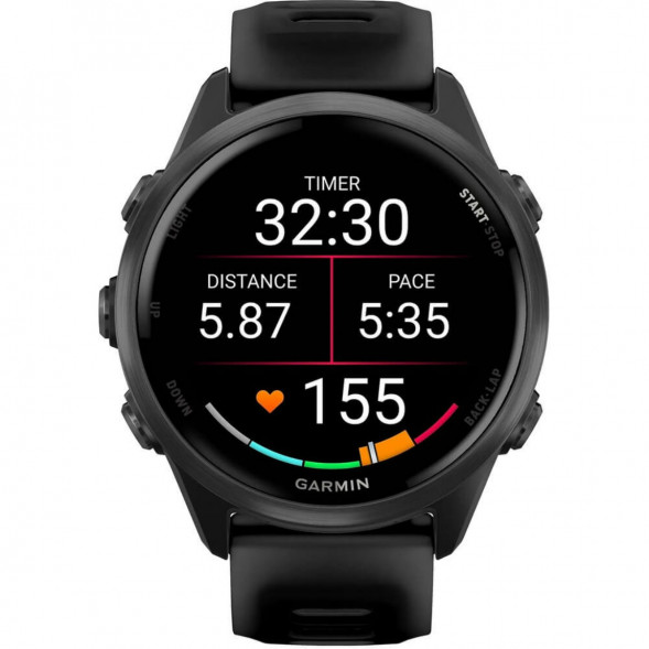 Умные часы Garmin Forerunner 570 42 мм Slate Grey Aluminium/Translucent Black 010-02970-00 в Череповце