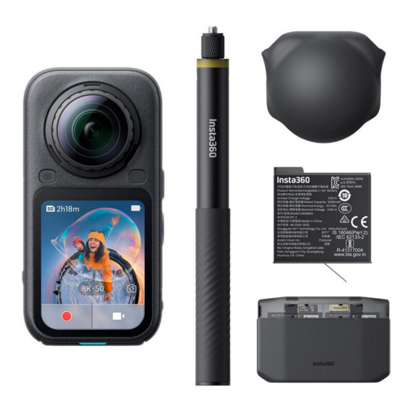 Экшн-камера Insta360 X6 Essentials Bundle, Black в Череповце