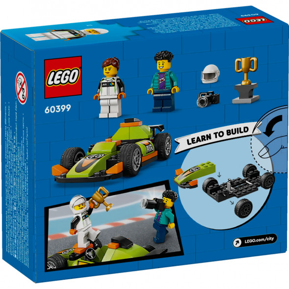 Конструктор LEGO City 60399 Зеленый Гоночный автомобиль в Череповце