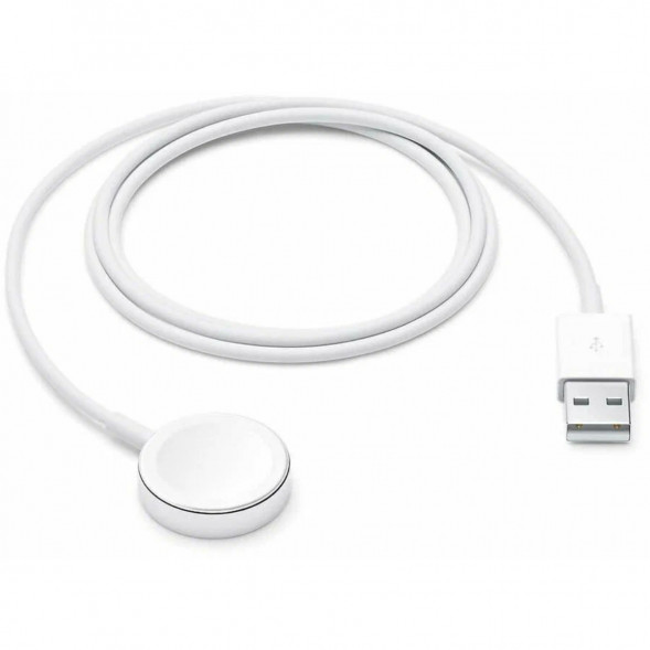 Кабель Apple USB с магнитным креплением для зарядки Apple Watch, 1 м, белый (MX2E2) в Череповце