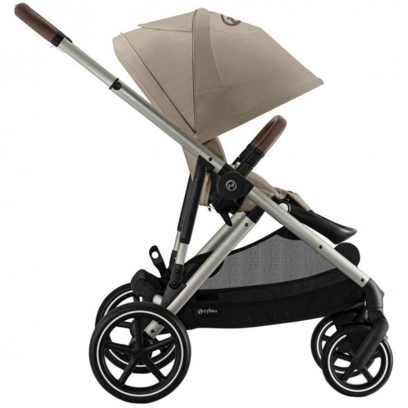 Детская коляска Cybex Gazelle S TPE Almond Beige с корзиной и дождевиком в Череповце