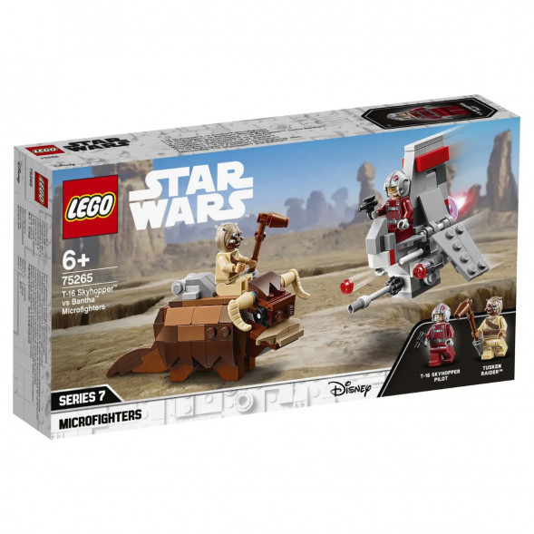 Конструктор LEGO Star Wars 75265 Микрофайтеры Скайхоппер T-16 против Банты в Череповце