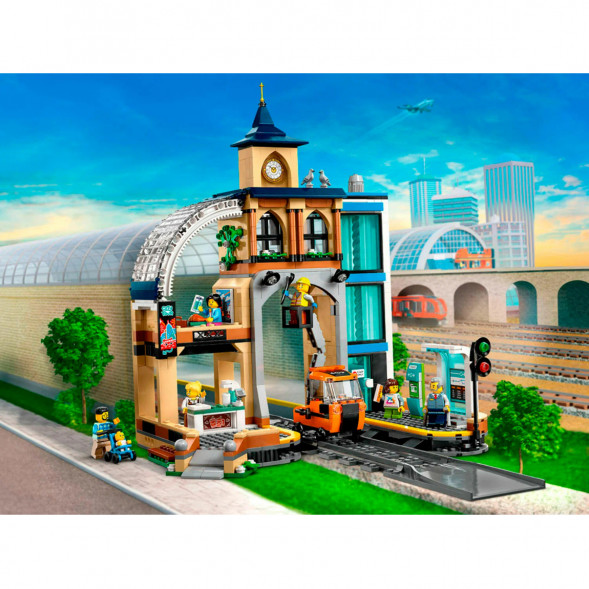 Конструктор LEGO City 60469 Центральный железнодорожный вокзал в Череповце
