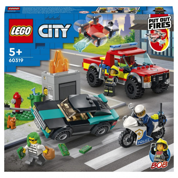 Конструктор LEGO City Fire 60319 Пожарная бригада и полицейская погоня в Череповце