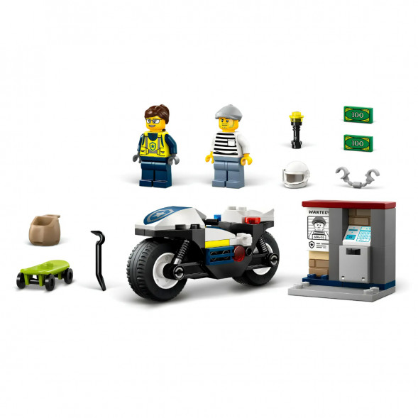Конструктор LEGO City 60455 Полицейская погоня на мотоцикле в Череповце