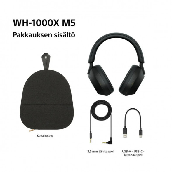 Беспроводные наушники Sony WH-1000XM5, черный в Череповце