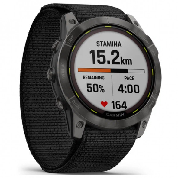 Умные часы Garmin Enduro 2 угольно-серый DLC титановый с нейлоновым ремешком UltraFit 010-02754-01 в Череповце