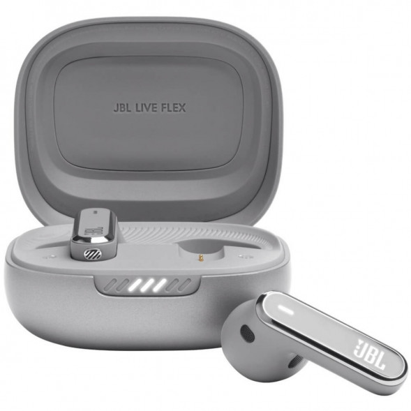 Беспроводные наушники JBL Live Flex, серебристый в Череповце