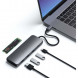 Док-станция Satechi USB-C Hybrid Multiport Adapter (with SSD Enclosure M.2 SATA, 2xUSB 3.1, USB Type-C, HDMI), Серый ST-UCHSEM в Череповце