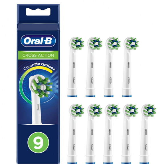 Насадки на зубные щетки Oral-B Cross Action, 9 шт. в Череповце