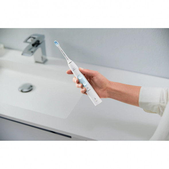 Электрическая звуковая зубная щетка Philips Sonicare ProtectiveClean 4500, White в Череповце