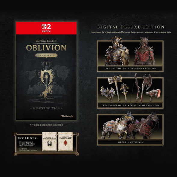 Игра The Elder Scrolls IV: Oblivion Remastered. Deluxe Edition [Nintendo Switch 2, английская версия] в Череповце