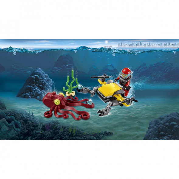 Конструктор LEGO City Deep Sea Explorers 60090 Глубоководный скутер в Череповце