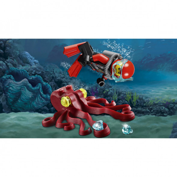 Конструктор LEGO City Deep Sea Explorers 60090 Глубоководный скутер в Череповце