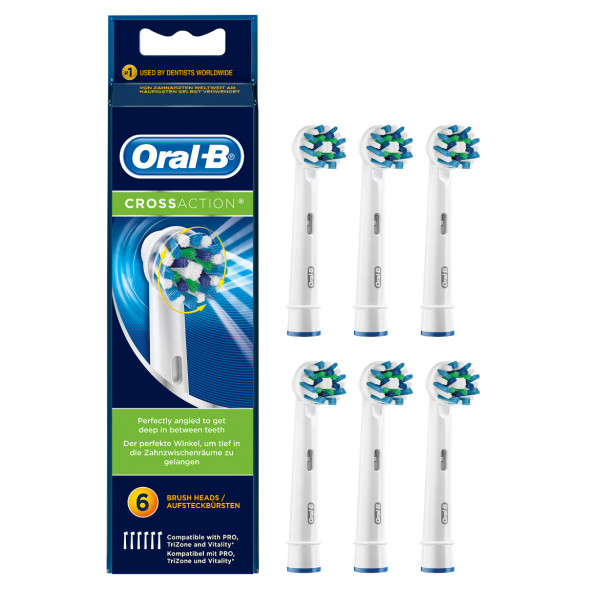 Насадки на зубные щетки Oral-B Cross Action, 6 шт. в Череповце