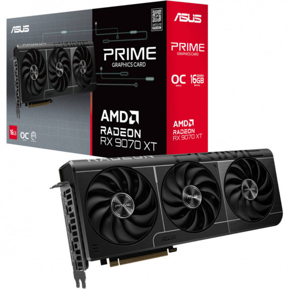 Видеокарта ASUS Radeon RX 9070 XT Prime OC 16Gb (PRIME-RX9070XT-O16G) в Череповце
