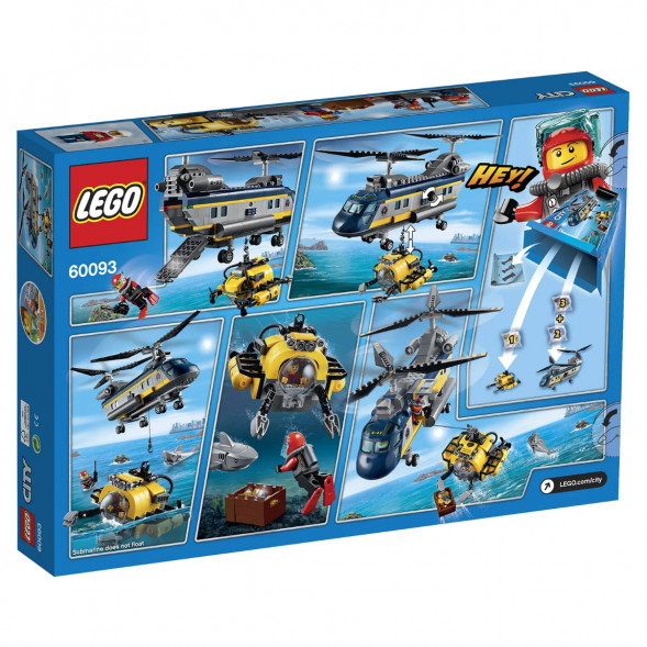 Конструктор LEGO City Deep Sea Explorers 60093 Вертолет исследователей моря в Череповце