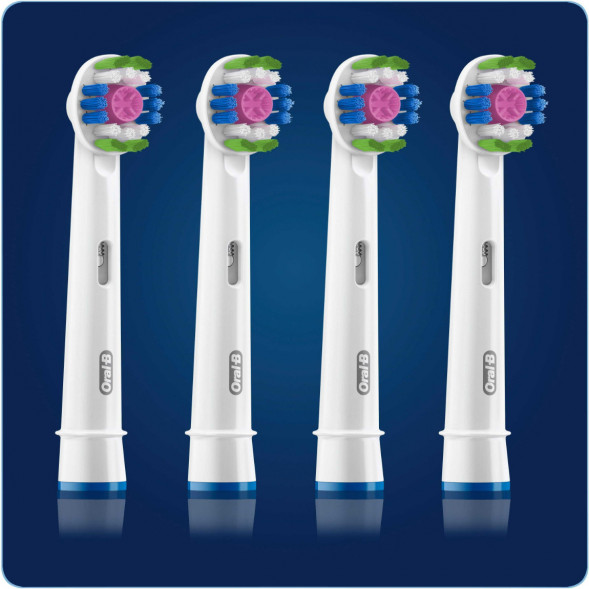 Насадки на зубные щетки Oral-B 3D White, 4 шт. в Череповце