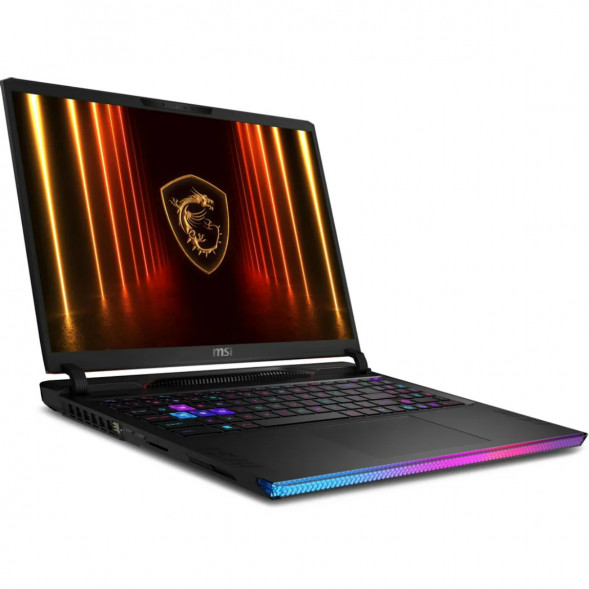 Ноутбук MSI Raider 16 HX AI A2XWHG-814XRU (16&amp;quot;, IPS, Intel Core Ultra 7 255HX 2.4ГГц, 20 ядер, 32ГБ DDR5, 1ТБ SSD, NVIDIA GeForce RTX 5070 Ti 12 ГБ, FreeDOS), черный в Череповце