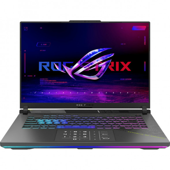 Ноутбук ASUS ROG Strix G16 G614PP-TS207 (16&amp;quot;, IPS, AMD Ryzen 9 8940HX 2.4ГГц, 16 ядер, 32ГБ DDR5, 512ГБ SSD, NVIDIA GeForce RTX 5070 8 ГБ, без ОС), серый в Череповце