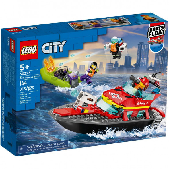Конструктор LEGO City 60373 &amp;quot;Пожарно-спасательная лодка&amp;quot;, 144 деталей в Череповце