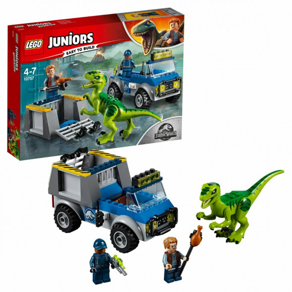 Конструктор LEGO Juniors 10757 Грузовик спасателей для перевозки раптора в Череповце