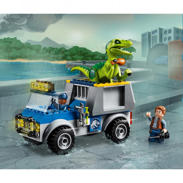 Конструктор LEGO Juniors 10757 Грузовик спасателей для перевозки раптора в Череповце